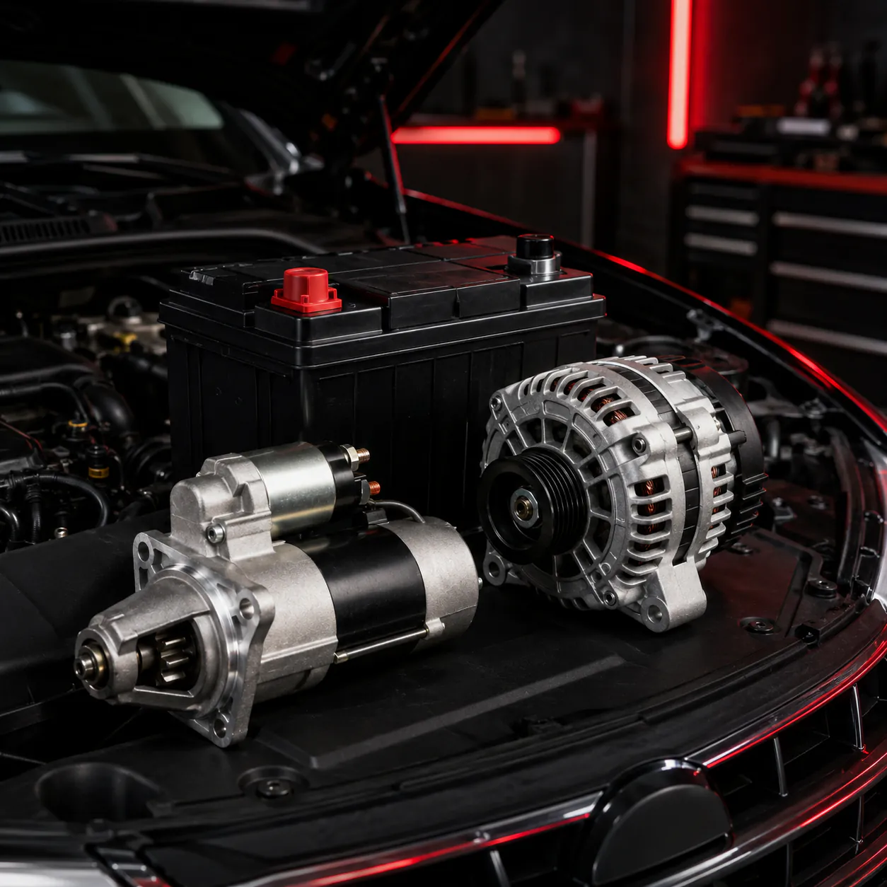 Battery and alternator testing at NexGen Auto in Irving, TX
