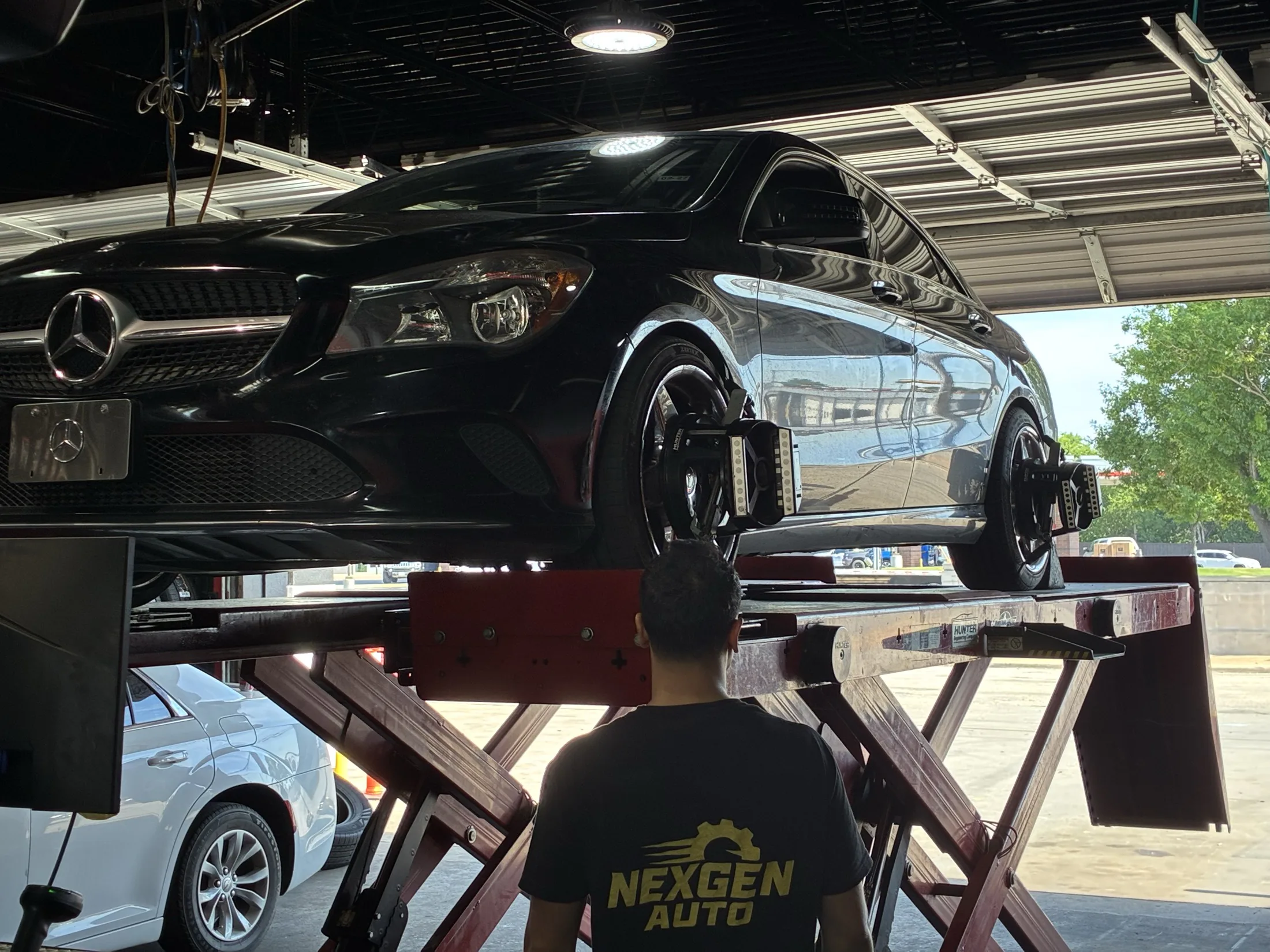 Inside NexGen Auto repair shop in Irving, TX